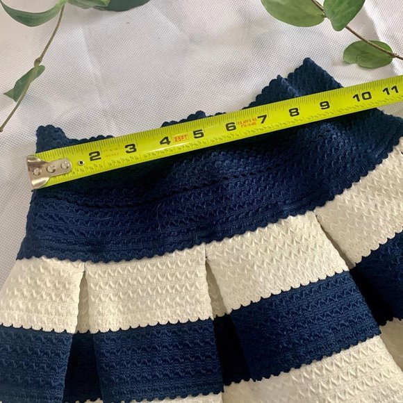 🔴 Marine Blue Spandex Mini Skirt - Picture 4 of 6